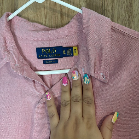 Ralph Lauren Pink Casual Button Down Shirt size XL - Picture 3 of 5